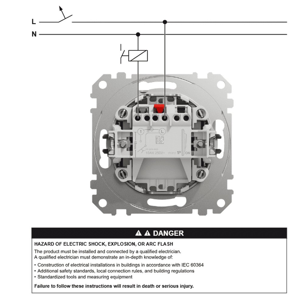 Выключатель кнопочный Schneider Sedna Design алюминий ( SDD113111 )